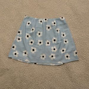 blue floral skirt 🦋🤍